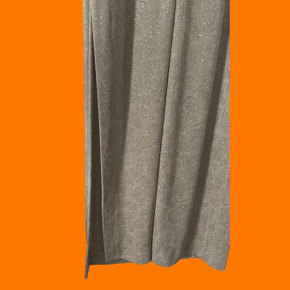 90's vintage slinky cowl neck glittery formal prom evening dress Size 8 - Picture 7 of 10